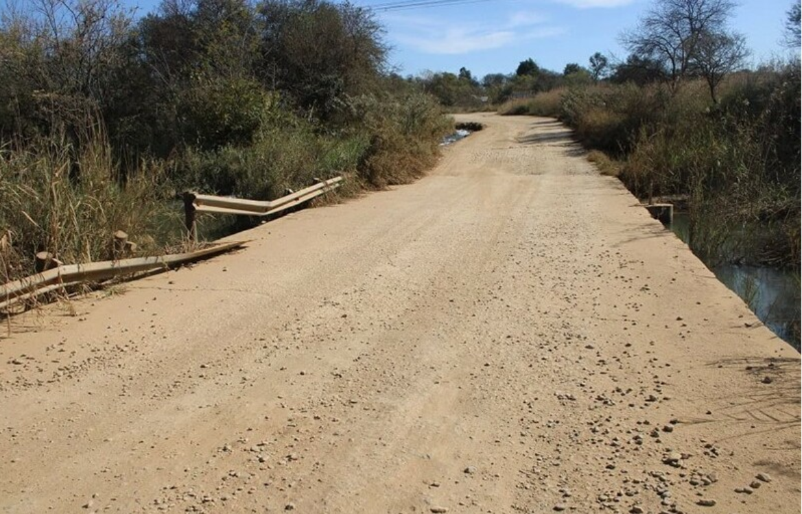 State of the the bridge on R223 in April.