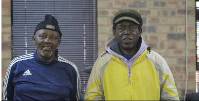 The Eldorado Park Steering Committee members, Edgar Lewis and the general secretary, Golden Miles Bhudu.