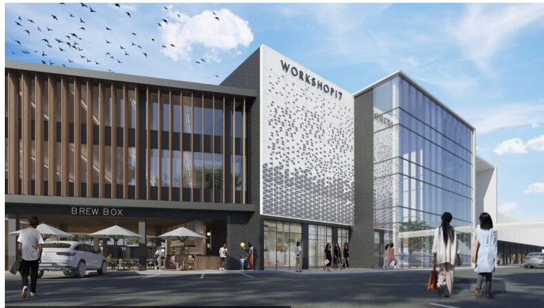  Ballito Junction perspective of the entrance and Workshop 17 offices. 