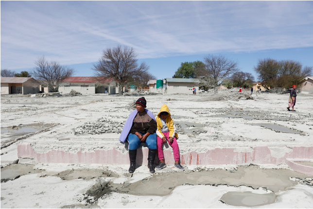 A mudslide from mining company Jagersfontein Development destroyed property and left many destitute