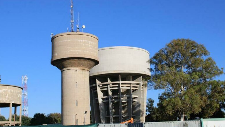  Construction of the Northmead Water Tower has been completed after six years. 