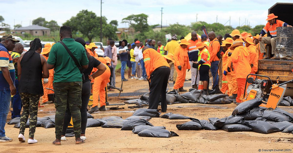 Residents and motorists are frustrated with the ongoing practice where potholes are patched on the D4 Road near Elim, while the multi-million-rand repair project gets delayed.