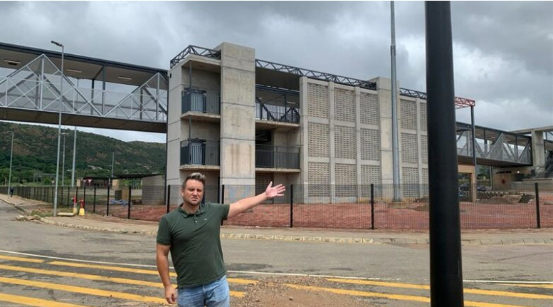 Ward 2 councillor Quentin Meyer near the Wonderboom Intermodal Junction development. 