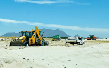 Construction under way on the ACSA Symphony Way housing project in Cape Town.