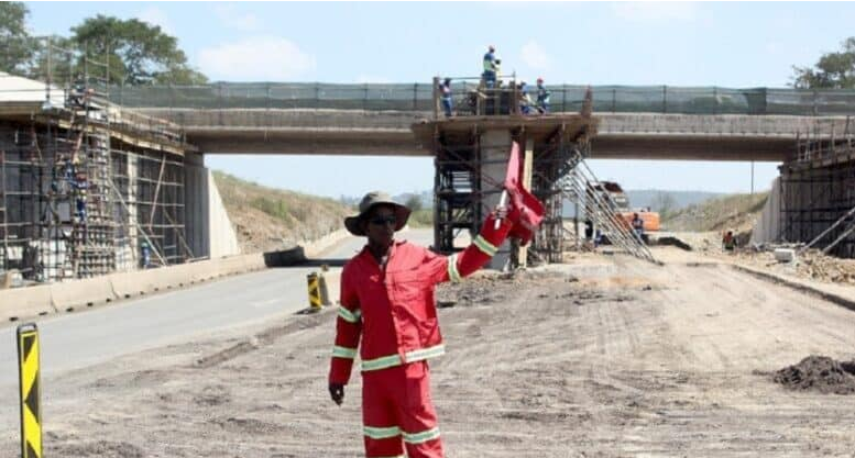  A file image of the South African National Roads Agency (Sanral) performing the first leg of blasting under the Lynnfield Bridge. 