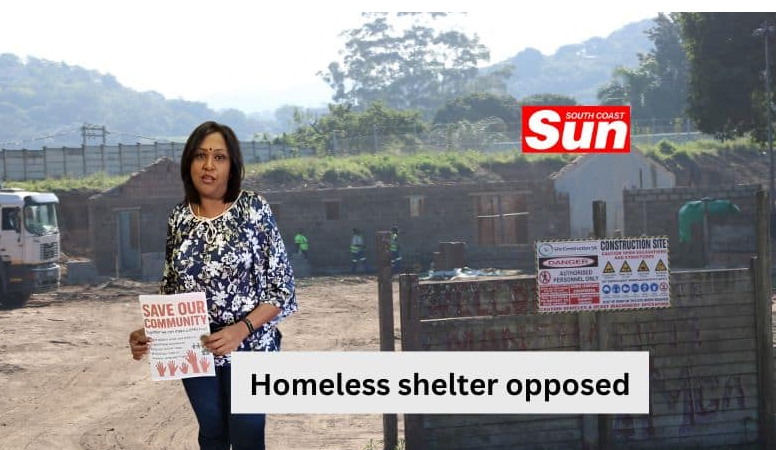  Dineshni Govender protests the construction of a homeless shelter in her neighbourhood. 