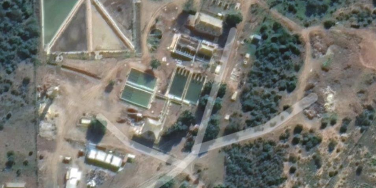 An aerial view of the James Kleynhans Water Treatment Works.