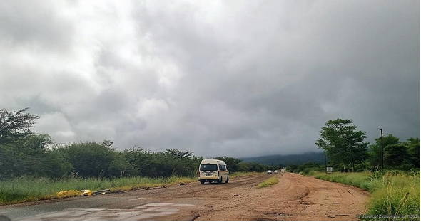 The once-tarred R522 road between Louis Trichardt and Vivo. February marks ten months since the rehabilitation project began