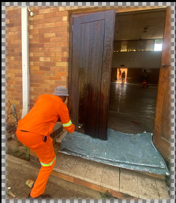 Painting work gave the space a renewed and refreshed appearance.