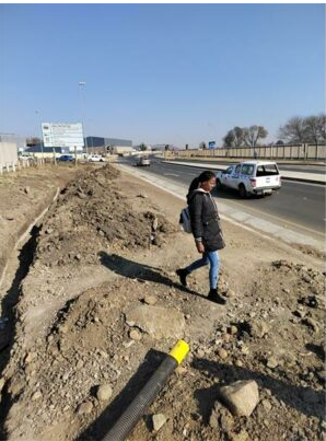  The construction site on the R23 towards Greylingstad. 