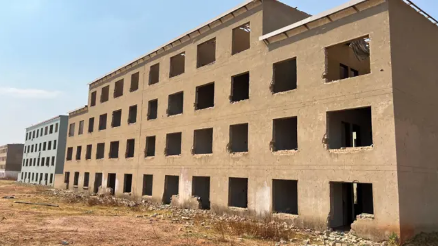 An unfinished block of flats at Montrose Mega City in Randfontein. The construction of Montrose Mega City kicked off in 2017 but was abandoned in November 2023