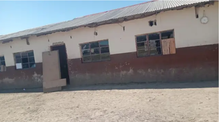 The classroom blocks at Flagstaff Comprehensive High School in Dlibona village in the Eastern Cape are in disrepair. The school was built over 100 years ago by the community.