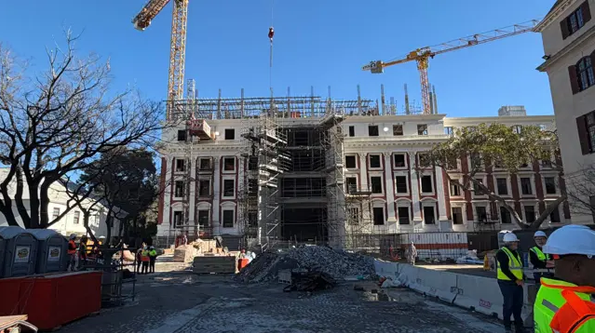 The DBSA says the reconstruction of Parliament is now more than 70 percent completed 7 Augustus 2026. 