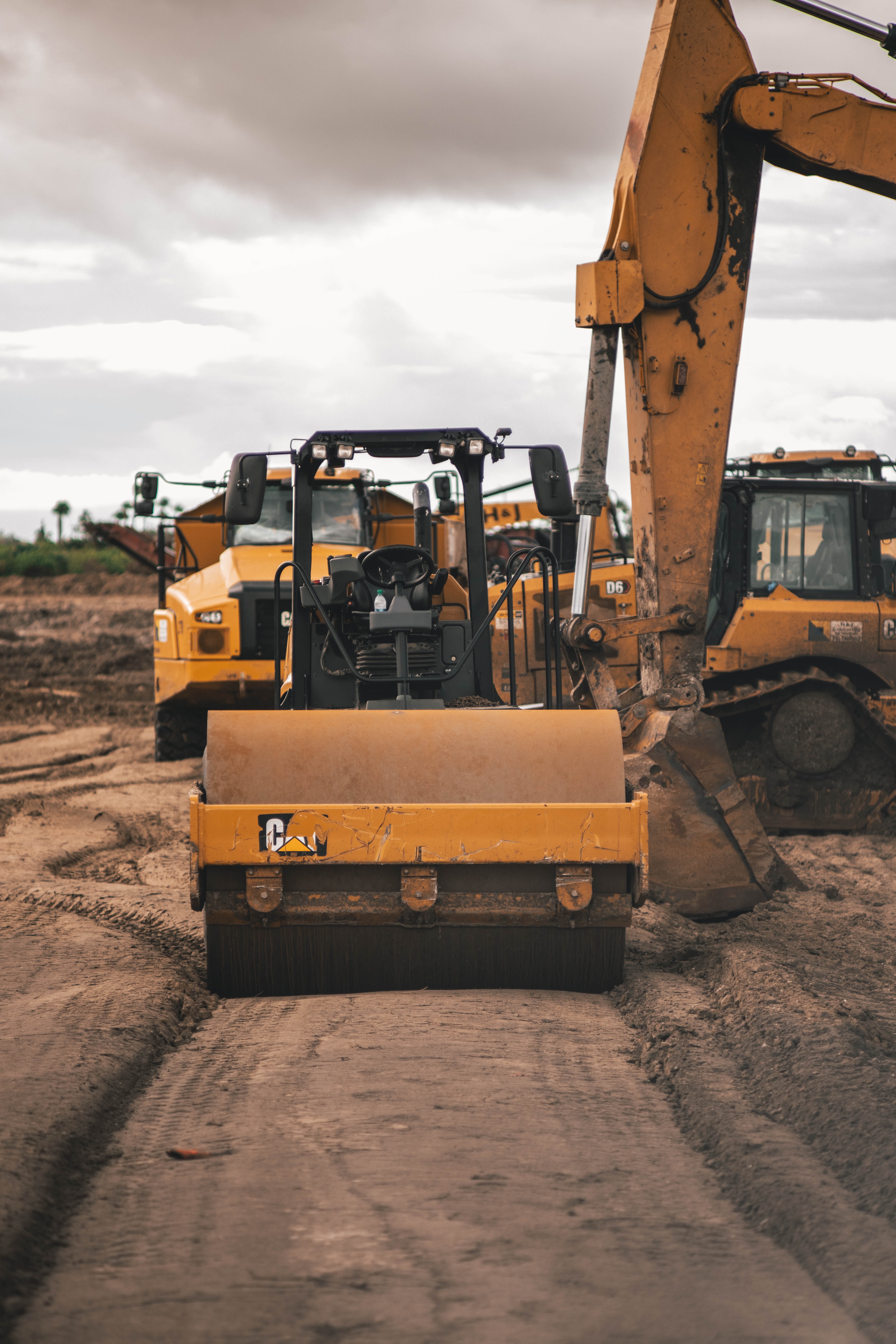 Bulldozer at a construction site