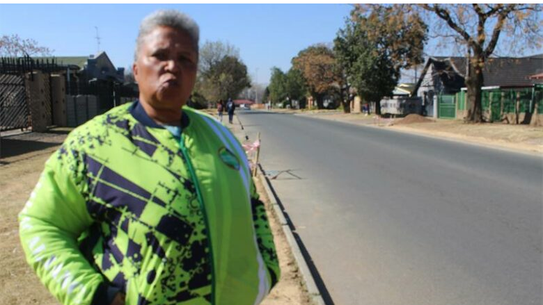  Ward 34 Clr Edith Klassen at a site of the project on Goedehoop Street in Reiger Park. 