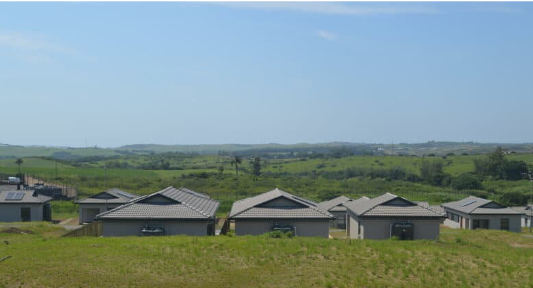 The view from Palm View Estate towards the ocean. The houses in shot are from a previous development but will be included within the estate boundaries. 