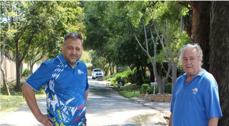 Shadow MMC for Transport Sean Krush and Ward 115 councillor Mark van der Merwe.