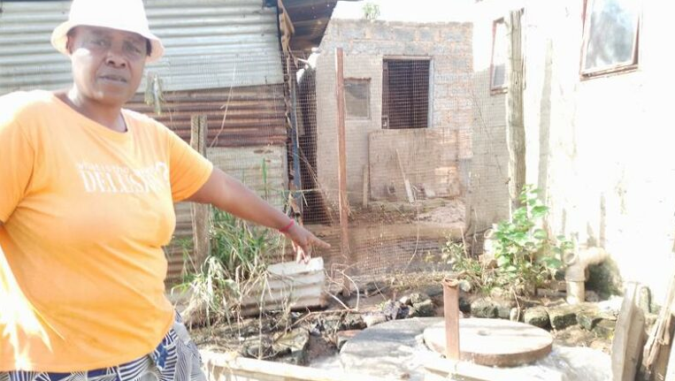  Margaret Sathekge said she has reported the issue to he municipality but nothing has been done. 