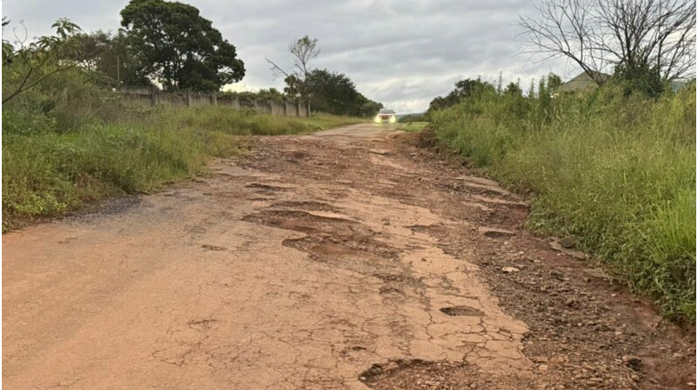 One of the potholes that was reported but not repaired.