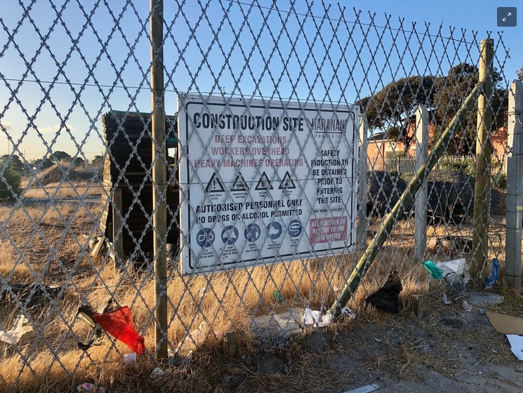 The Luyolo Housing Development project in Gugulethu was expected to be completed in the 2023/24 financial year, but construction is “on hold”