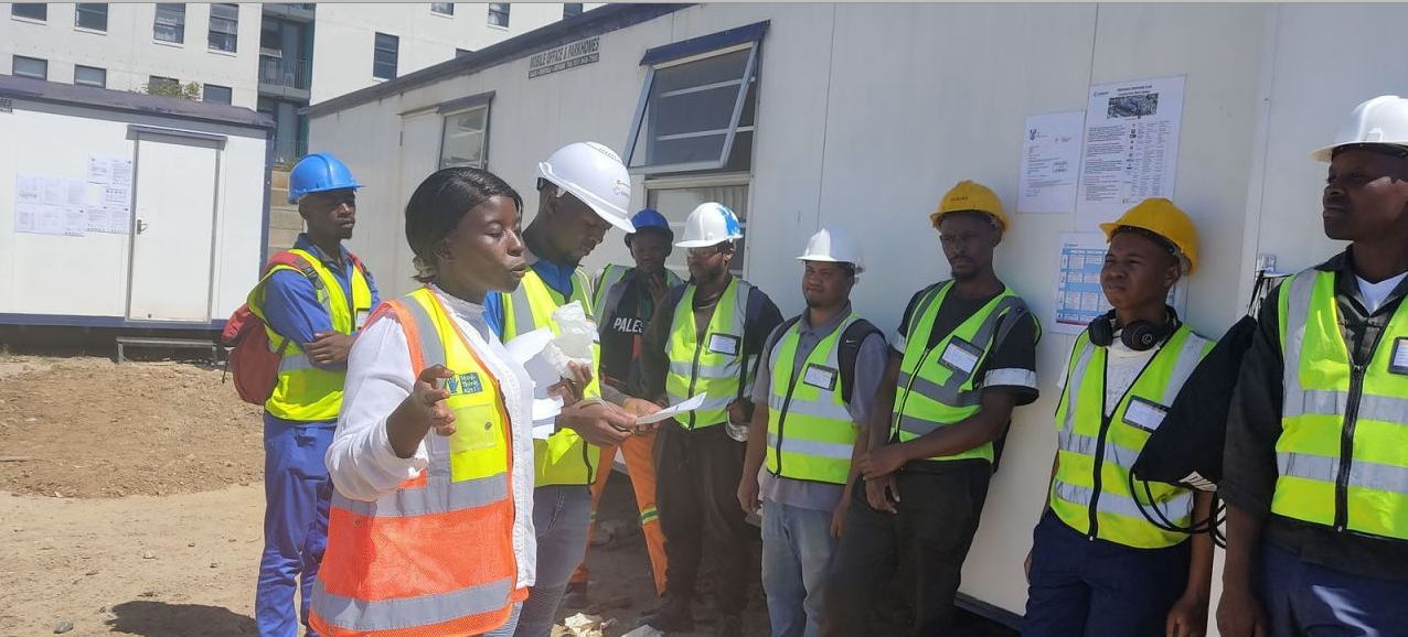 Learners have also had the opportunity to “shadow” seasoned Health and Safety Officers on Master Builders Association Western Cape member worksites.