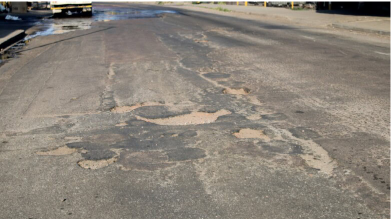  Pothole-riddled roads in the east have reached their end of design lifespan. 