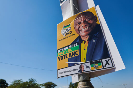 An election poster for the ANC