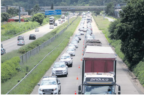 Traffic on the N3.