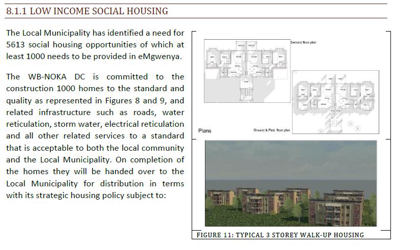 Emgwenya Urban Renewal Project - Low Income Housing (3 storey walk-up)