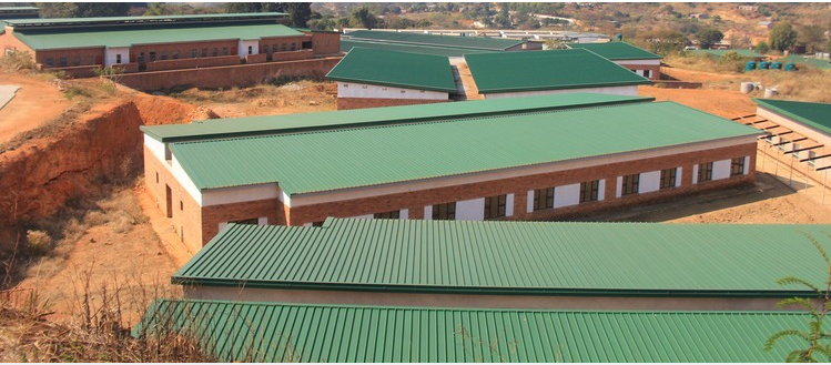 The new campus for Rivoni School of the Blind includes several large buildings. But work to finish the project has been stalled for most of this year.