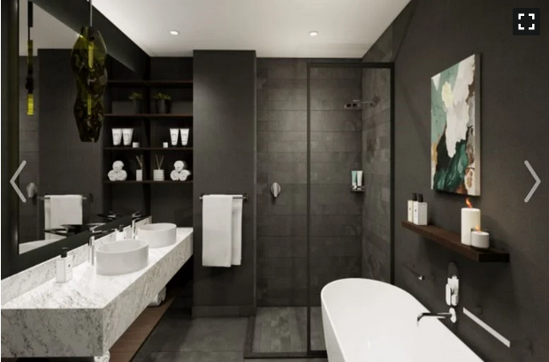 Bathroom inside one of the villas