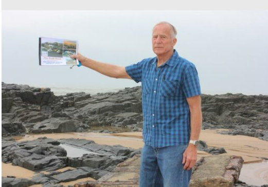 Former SA Navy junior officer and local, Tony Kay shows the plan he and his team have for the harbour.