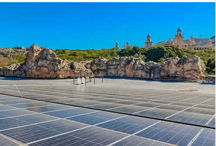 Sun City solar panel airlift June 2024