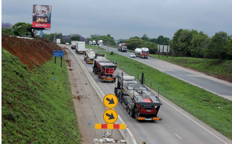  A file image of road construction on the N3 near Hayfields.