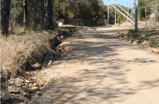 Valley Road in North Riding is in a bad state.