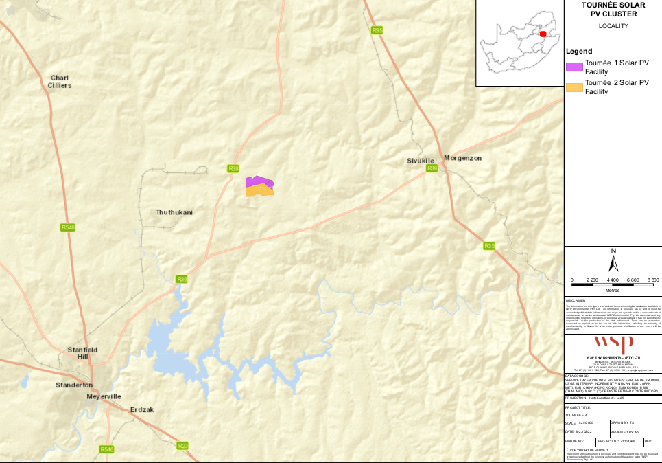 Tournée 1 Solar PV Facility Locality Map