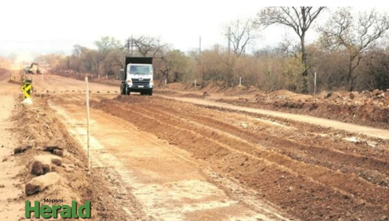 Road under construction.