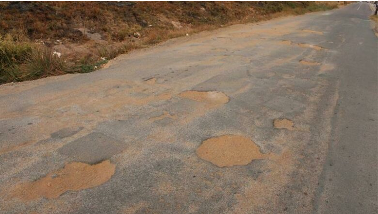 Pothole-plagued President Road could soon lead to erosion of the tar if not repaired.
