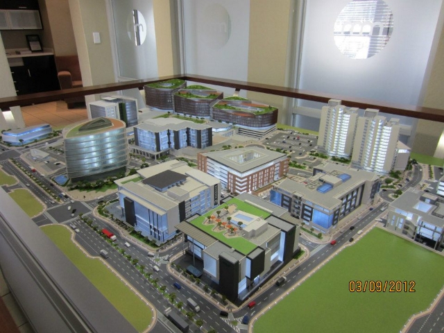 View from over the Nedbank Building lookingtowards Pretoria CDB Sept 2012 PPA5426-5430, 7948, 9005 and 10446