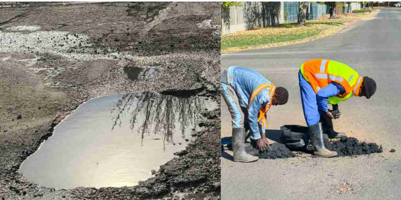 Newcastle Locals Take Road Repairs Into Their Own Hands