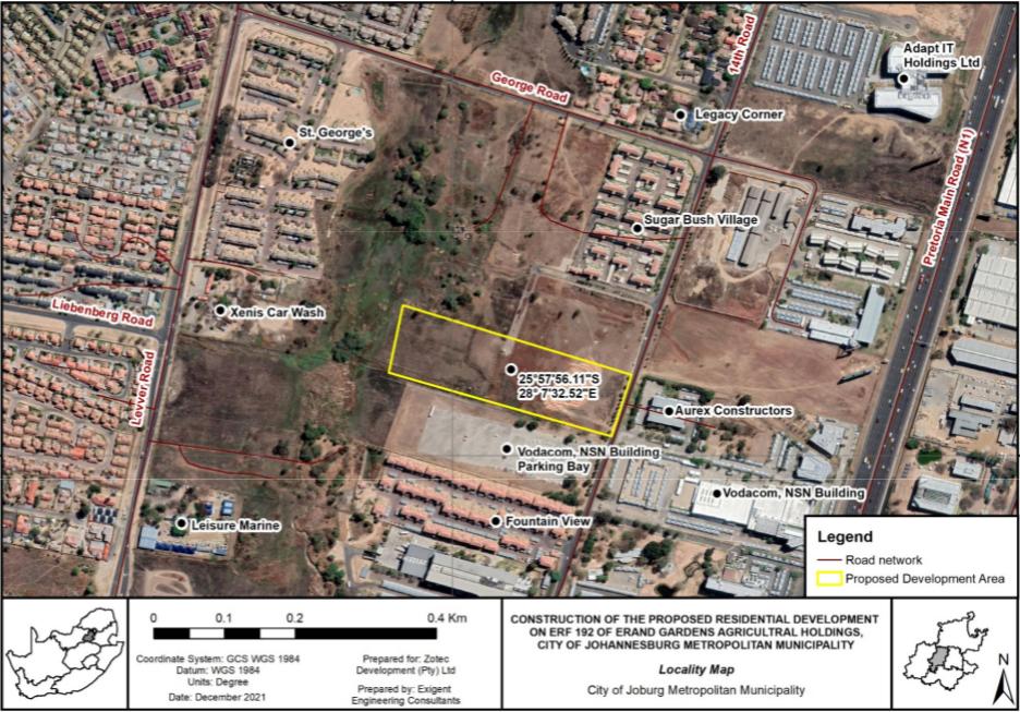 14th Road Residential Locality Map