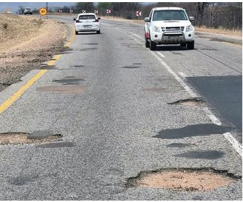 The pothole-infested N1 north