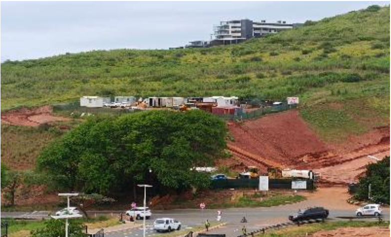  The contractors yard marks the approximate location of a new 8 400m² taxi rank that will consolidate multiple planned facilities into a single transport hub at Sibaya Node 5. 