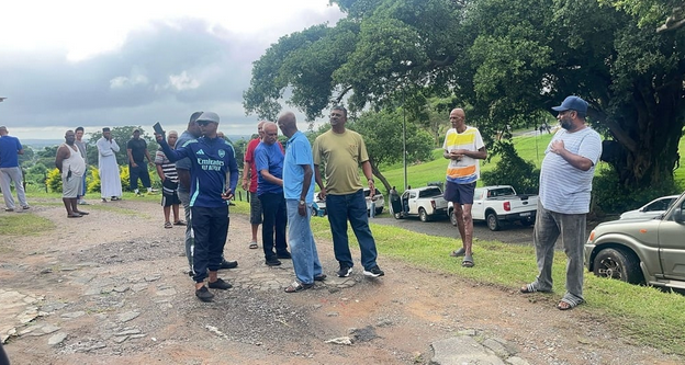 About 50 disgruntled Shallcross residents marched a site earmarked for the construction of houses for April 2022 flood victims in KwaZulu-Natal.