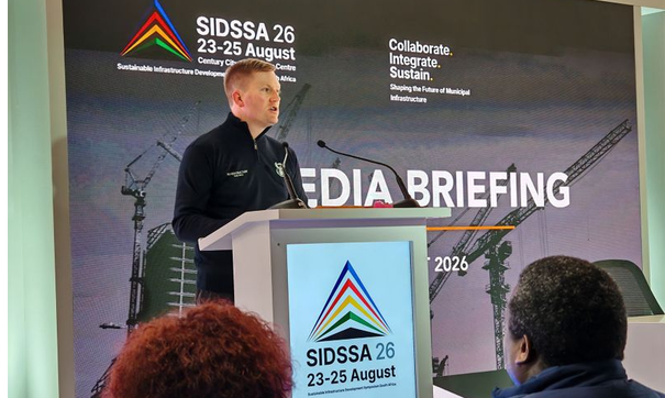 The minister of public works and infrastructure, Dean Macpherson, welcomes mayors and investment partners to Sidssa 2026. 