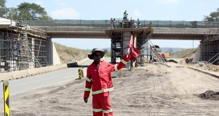  A file image of the South African National Roads Agency (Sanral) performing the first leg of blasting under the Lynnfield Bridge. 