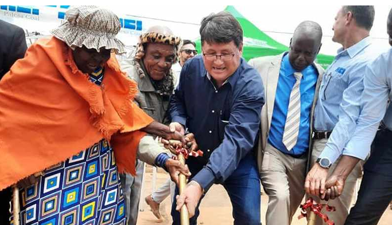 Traditional leaders and Tshwane officials during a sod-turning ceremony for a housing project in Ekangala and Dark City near Bronkhorstspruit. 