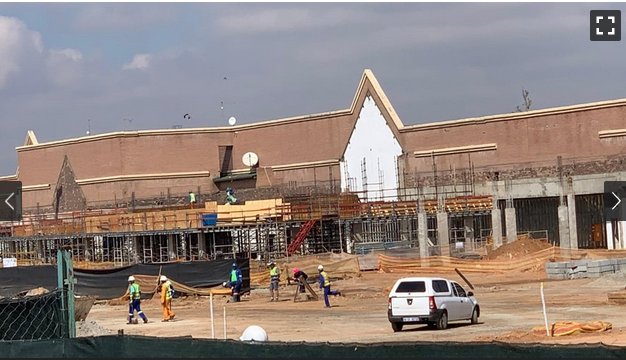 Construction of an electricity substation which is part of the Dan Tloome mega project.