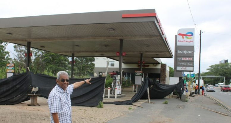  Ward 34 councillor Bobby Maharajh welcomes the project to repair the Total Energies Avoca filling station on Chris Hani Road (North Coast Road). 