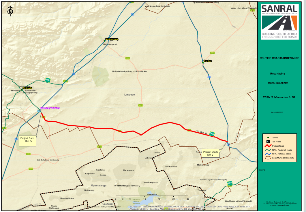 Project: R33 Section 12 from N11 Intersection | L2B